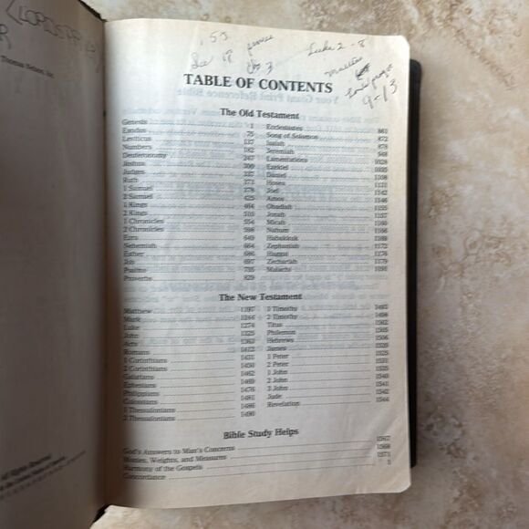 Holy Bible King James Version Giant Print Christ’s Words Red Concordance 1611 - Picture 2 of 6